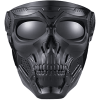Skull Mask Full Face Tactical Masks For CS Survival Games Shooting Cosplay Movie Paintball Halloween Scary Masks - Black