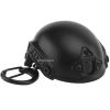 Creative Mini Helmet Keychain; Hiking Camping Bottle Opener; Creative Gift For Boys Girls Adults Schoolbag Wallet Car Key Decor - Black