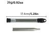 1pc Collapsible Stainless Steel Blow Fire Tool For Outdoor Camping Hiking Barbecue Survival Gadgets - Black