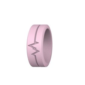 Outdoor Survival Luminous Silicone Ring Three Colors Optional Outdoor Camping Supplies - Pink - 1pc
