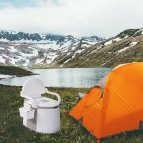 Outdoor Portable Toilet/Portable Travel Toilet for Camping /Hiking Toilet / /Fishing Toilet‚Ä¶/ - Off-White