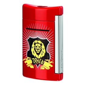 S.T. Dupont Minijet Classic Torch Flame Chrome Finish Lighter - Wild Red - Default Title