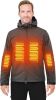 Heated Jacket for Men Soft Shell Heating Hood Jacket ANTARCTICA GEAR Winter Coat For Hunting Camping Climbing  - Grey - L