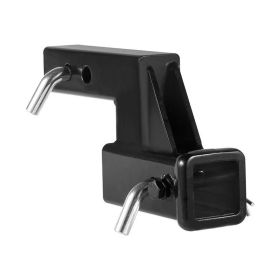 Trailer Receiver Hitch Extender Extension Adapter with Hitch Pin - Black - 6-3/4 inch