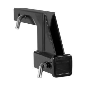 Trailer Receiver Hitch Extender Extension Adapter with Hitch Pin - Black - 9 inch