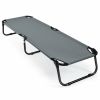 Outdoor Folding Camping Bed for Sleeping Hiking Travel - Gray