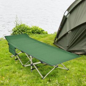 28.5 Inch Extra Wide Sleeping Cot for Adults with Carry Bag - Green