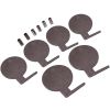 6pcs Target Dualing Tree AR500 steel plates 6" x 3/8" Pads Shooting Tree - as picture