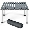 Folding Outdoor Camping Table with Carrying Bag for Picnics and Party - Gray