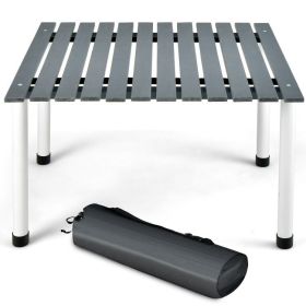 Folding Outdoor Camping Table with Carrying Bag for Picnics and Party - Gray