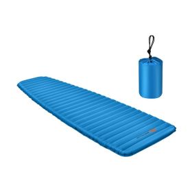 3 Inch Thick Inflatable Waterproof Camping Sleeping Pad - Blue