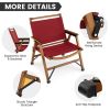 Outdoor Folding Camping Beach Chair - Red - Camping Chairs