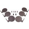 6pcs Target Dualing Tree AR500 steel plates 6" x 3/8" Pads Shooting Tree - as picture