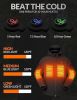 Heated Jacket for Men Soft Shell Heating Hood Jacket ANTARCTICA GEAR Winter Coat For Hunting Camping Climbing  - Black - 3XL