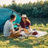 Portable Folding Fish Fillet Table with Knife Slots for Travel - White - Camping Supplies