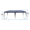 3 x 6m Home Use Outdoor Camping Waterproof Folding Tent with Carry Bag Blue - Blue