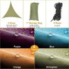 Waterproof Sunscreen Shelter Triangle Cover for Playground Outdoor - Orange - 4 x 4 x 4 m