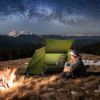 84.6*34.5*49.2in military green camping tent with tent storage bag and adjustable leg brackets with camp bed - As shown