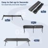 Adults Kids Folding Camping Cot - Gray