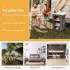 Folding Camping Storage Cabinet with 3 Shelves and Carry Bag - M