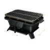 Heavy Duty Cast Iron Tabletop BBQ Grill Stove for Camping Picnic - Black