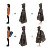 Multi-Usage Lightweight Hooded Rain Poncho Picnic Mat Blanket Sun Shelter - Camouflage - Camping supplies