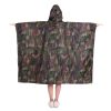 Multi-Usage Lightweight Hooded Rain Poncho Picnic Mat Blanket Sun Shelter - Camouflage - Camping supplies