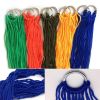 1pc Garden Nylon Hammock Hanging Swing Mesh Net Sleeping Bed For Outdoor Travel Camping; Various Color Option; Hammocks; Stands & Accessories - Yellow