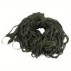 1pc Garden Nylon Hammock Hanging Swing Mesh Net Sleeping Bed For Outdoor Travel Camping; Various Color Option; Hammocks; Stands & Accessories - Yellow