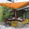 Waterproof Sunscreen Shelter Triangle Cover for Playground Outdoor - Orange - 4 x 4 x 4 m