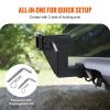 Trailer Receiver Hitch Extender Extension Adapter with Hitch Pin - Black - 9 inch