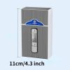 20-cigarettes Capacity Metal Cigarette Box With USB Rechargeable Safety Lighter - Golden