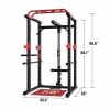 Power Cage Squat Rack Stands Gym Equipment 1000-Pound Capacity Exercise Olympic - as picture