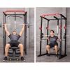 Power Cage Squat Rack Stands Gym Equipment 1000-Pound Capacity Exercise Olympic - as picture