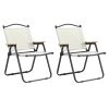 2-piece Folding Outdoor Chair for Indoor, Outdoor Camping, Picnics, Beach,Backyard, BBQ, Party, Patio, Beige - As Pic