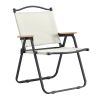 2-piece Folding Outdoor Chair for Indoor, Outdoor Camping, Picnics, Beach,Backyard, BBQ, Party, Patio, Beige - As Pic