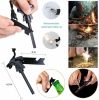 14-In-1 Outdoor Emergency Survival Kit Camping Hiking Tactical Gear Case Set Box - Black