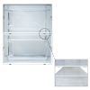 Set of 12 Stackable Clear Plastic Transparent Shoe Storage Box in Home - White