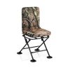 Swivel Folding Chair with Backrest and Padded Cushion - Camouflage