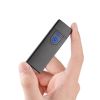 Touch Sensing USB Charging Lighter; Mini Electric Cigarette Lighter Arc Rechargeable USB Windproof Device; Gifts For Dad; Husband; Father's Day - Wisd