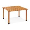 Folding Outdoor Camping Table with Carrying Bag for Picnics and Party - Natural