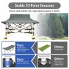 28.5 Inch Extra Wide Sleeping Cot for Adults with Carry Bag - Gray