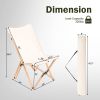 Outdoor Butterfly Chair Camping Chairs 2 Pack - Beige - Camping Chairs