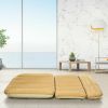 Inflatable SUV Air Backseat Mattress Travel Pad with Pump Camping - Camel