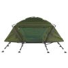 84.6*34.5*49.2in Collapsible Camping Tent with An Integrated Cot Green - as picture