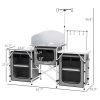 Camping portable island platform-Gray - as picture