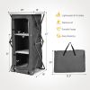 Folding Camping Storage Cabinet with 3 Shelves and Carry Bag - L