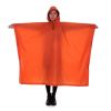 Multi-Usage Lightweight Hooded Rain Poncho Picnic Mat Blanket Sun Shelter - Orange - Camping supplies