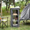 Folding Camping Storage Cabinet with 3 Shelves and Carry Bag - L