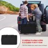 Folding Camping Table with Storage Organizer - Black